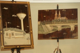 Tautodailininko Stanislovo  Petraškos ankstyvoji kūryba, išsaugota Arūno Vilkončiaus namų kolekcijoje. Nuotr. Tautvilio Užos